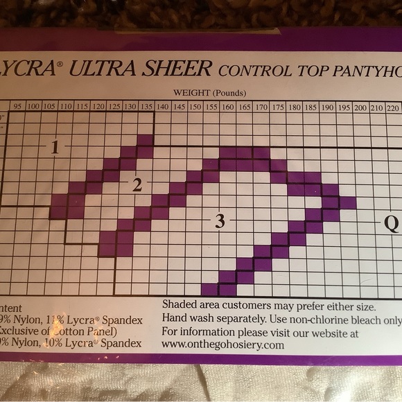 On The Go! ultra ultra sheer control top pantyhose, color off white, size: 2 - Picture 5 of 12